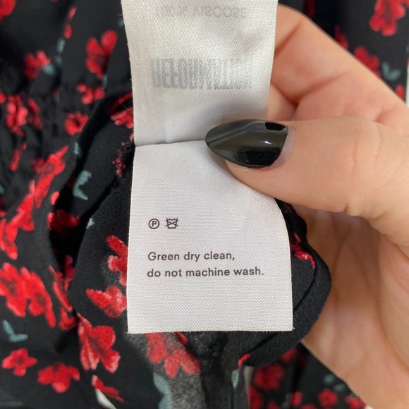 Reformation Farrow Top in Oracle Floral - Size Small - Sheer, Balloon Sleeve - Picture 8 of 8